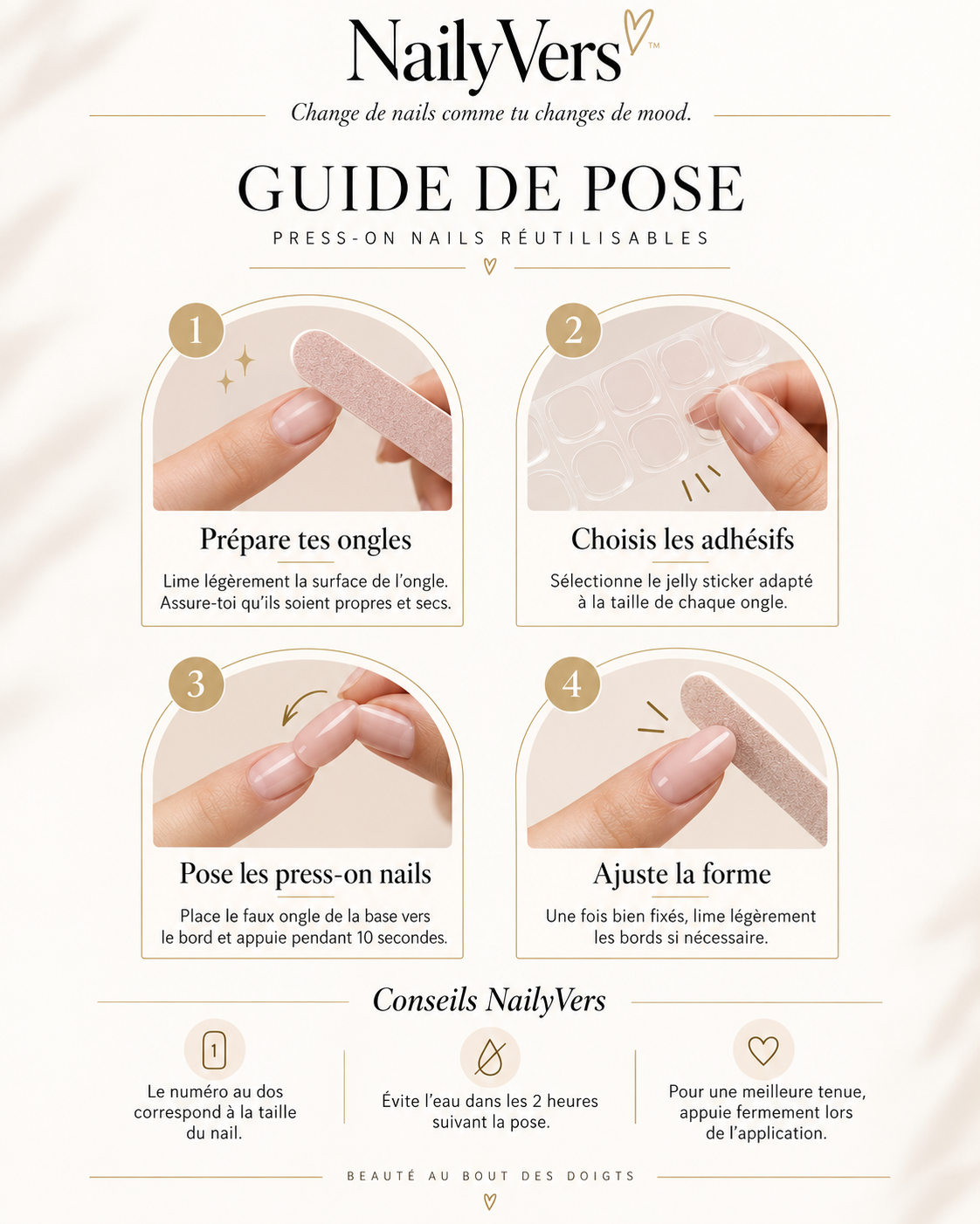 Burgundy Halo – Press-On Nails Nude, Bordeaux & Doré