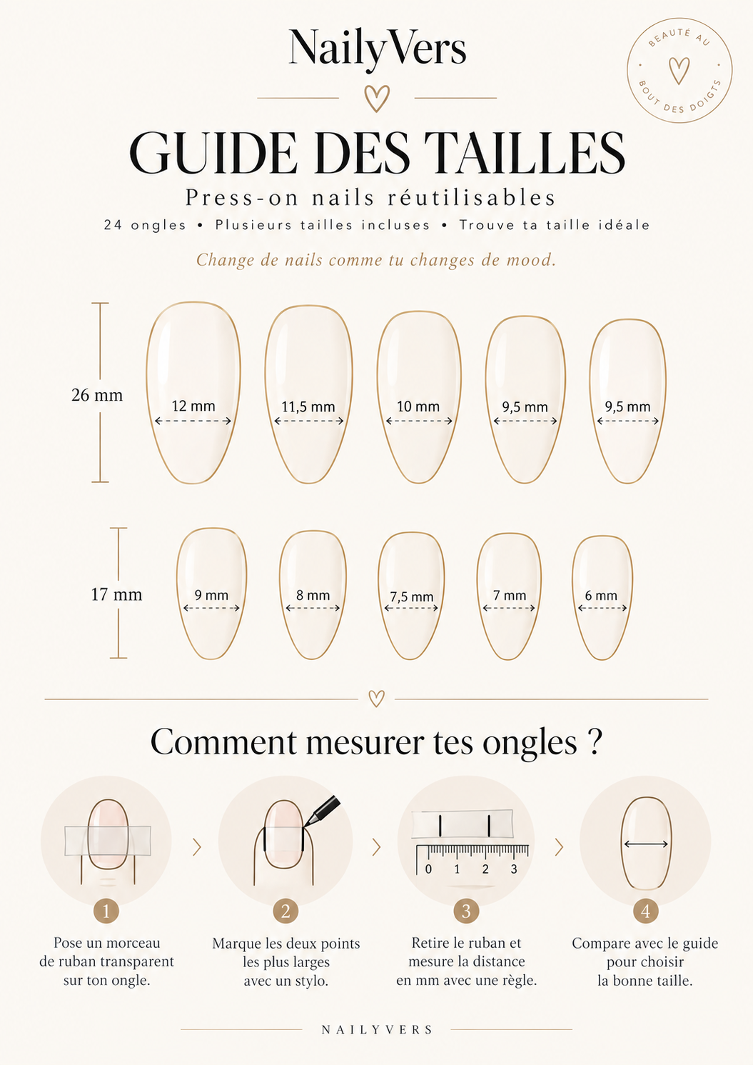 Burgundy Halo – Press-On Nails Nude, Bordeaux & Doré